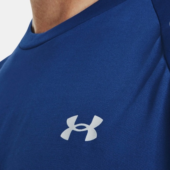 Under Armour Men’s Tech Reflective Tee Blue Mirage T-Shirt - Picture 4 of 14